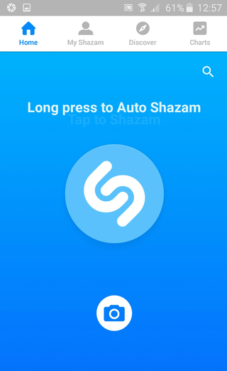 Shazam performs a simple task within a simple interface
