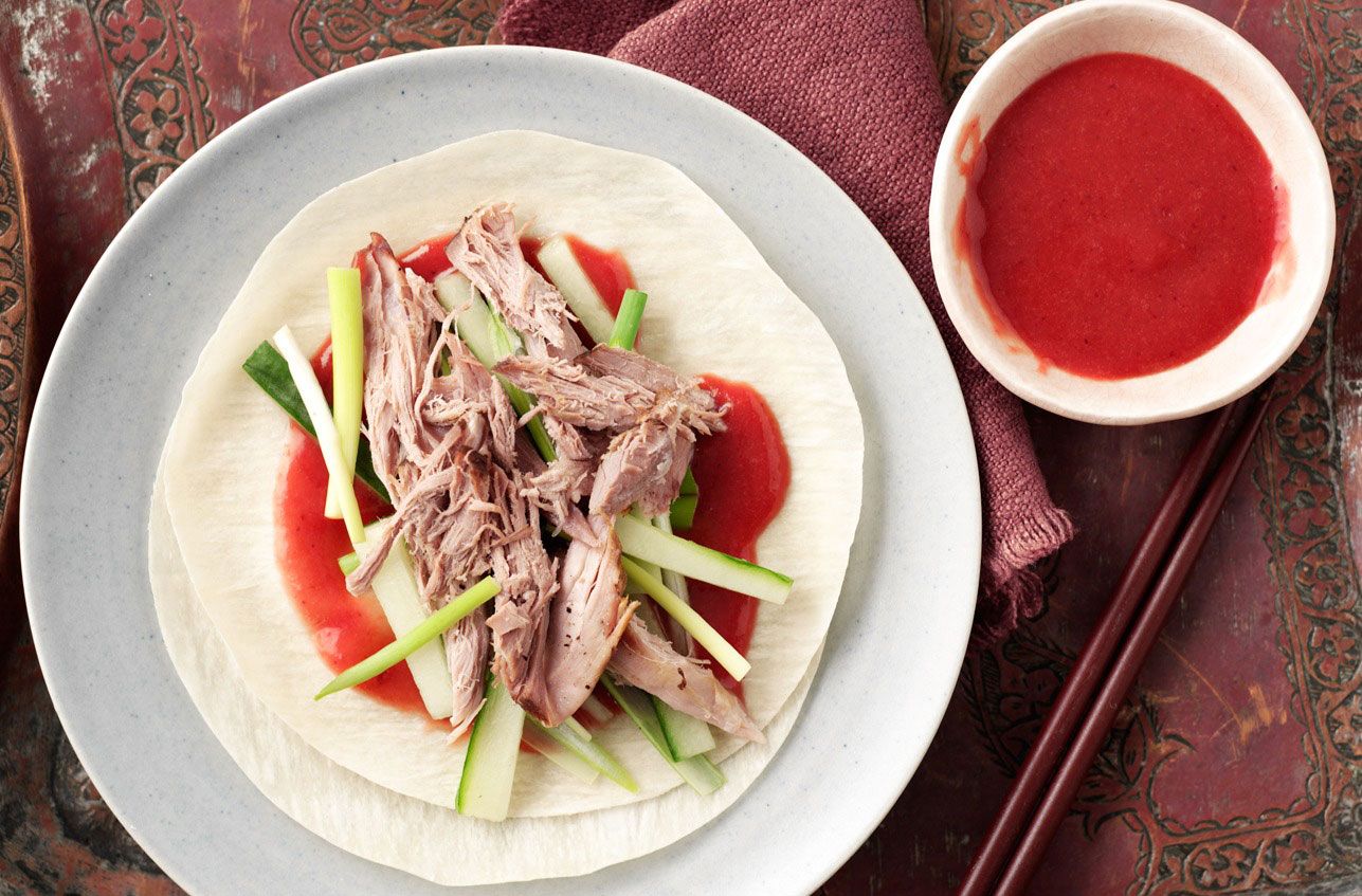 Crispy duck pancakes recipe