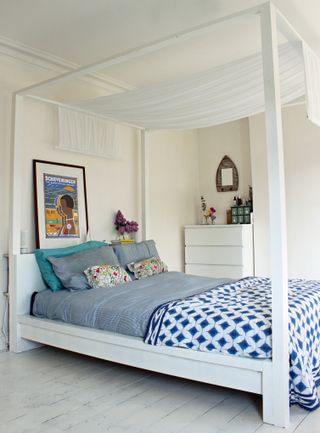 ikea bed hack four poster bed