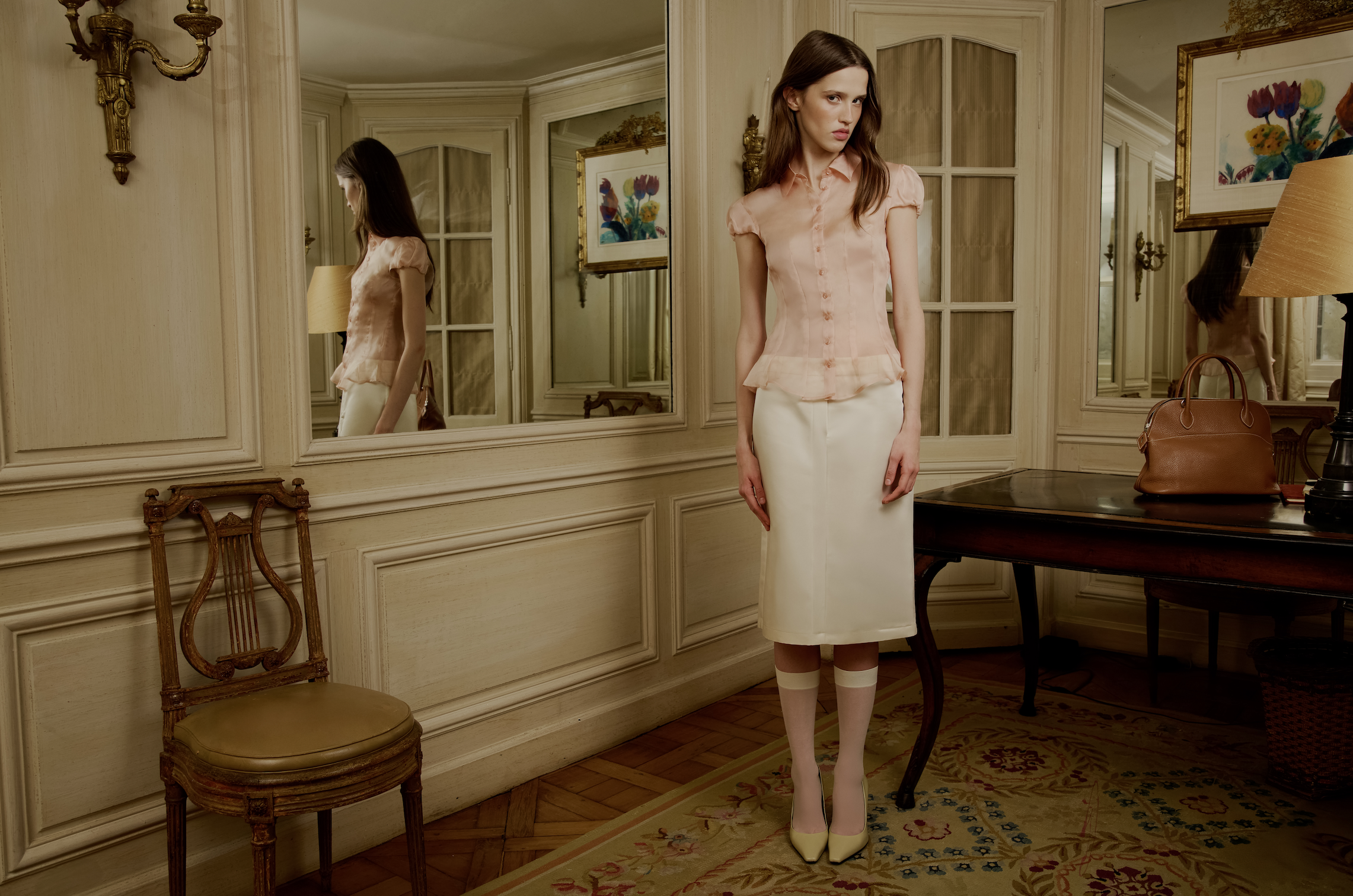 a model in a campaign image for alfie paris