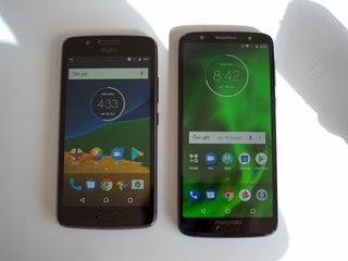 Pictured: Moto G6 and Moto G5.