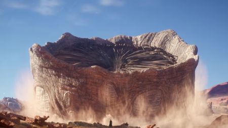 The sandworm in Dune: Awakening