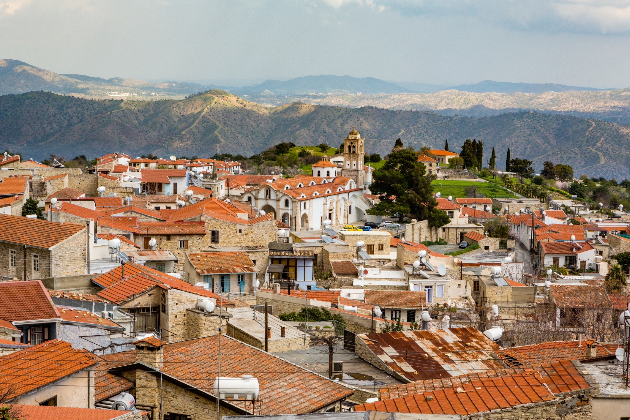 The village of Lefkara, Cyprus