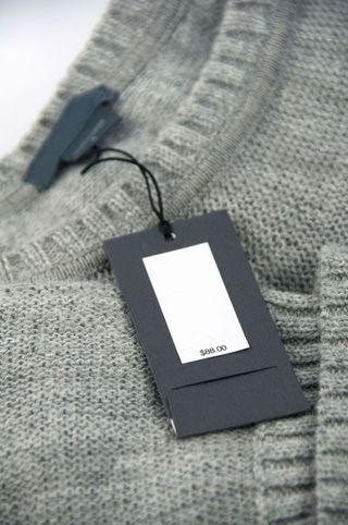 Textile, Grey, Material property, Rectangle, Silver, Woven fabric, Wool, Thread, Label,