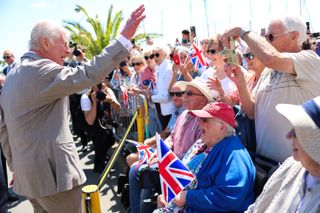 King Charles on a visit to the Channel Islands in July 2024