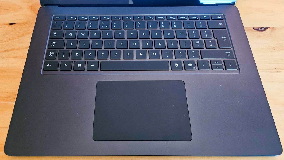 The Microsoft Surface Laptop 7 keyboard