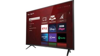 TCL 32RS520K Roku 32" Smart HD Ready LED TV with streaming service apps on screen