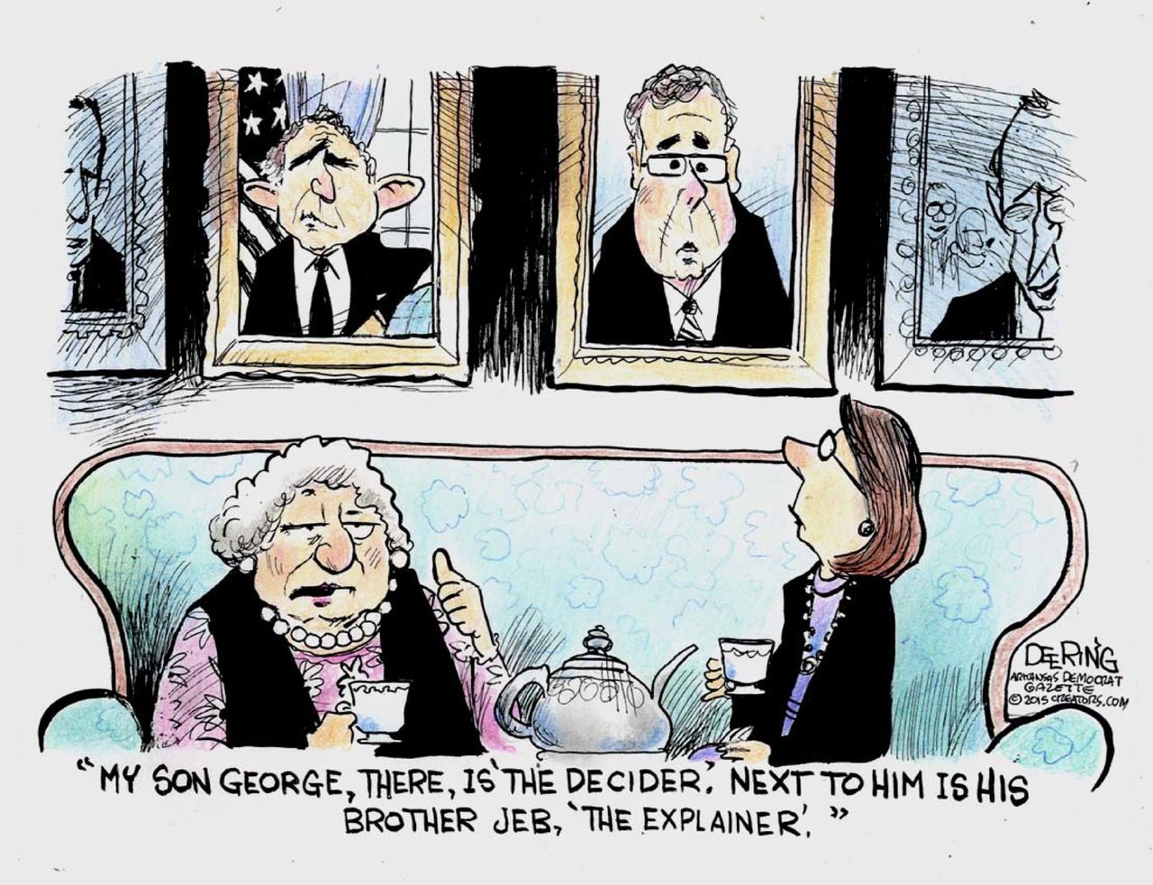 Political cartoon U.S. Bush Family