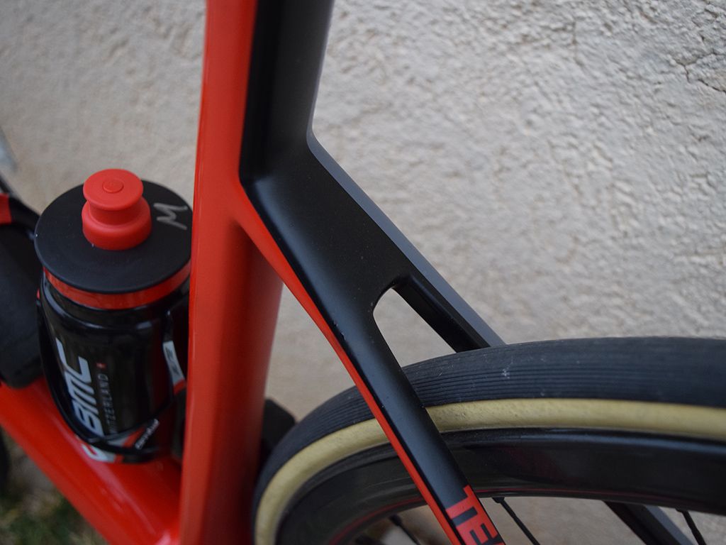 Disc brakes result in clean seat stays and fork crowns