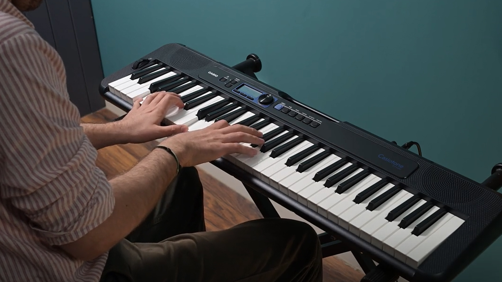 Casio Casiotone CT-S1 being played by our reviewer