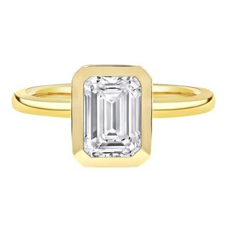 Kira Lab Grown Diamond Emerald-Cut Engagement Ring in 14K Yellow Gold