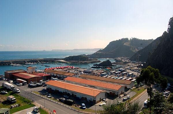The view over the harbour area