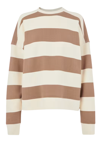 Ivory Wide Stripe Sweat