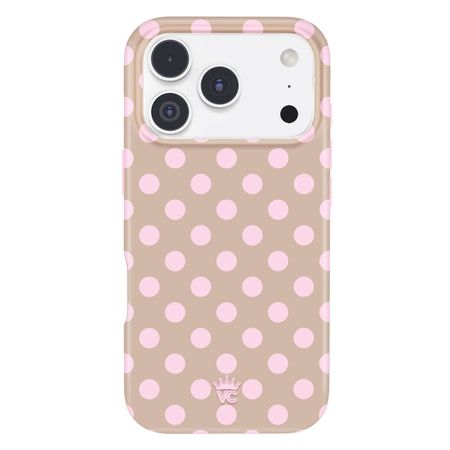 iPhone 18 Pro Case (Brown Sugar Polka Dot)