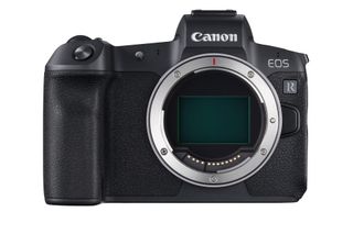 Front view of the Canon EOS R camera