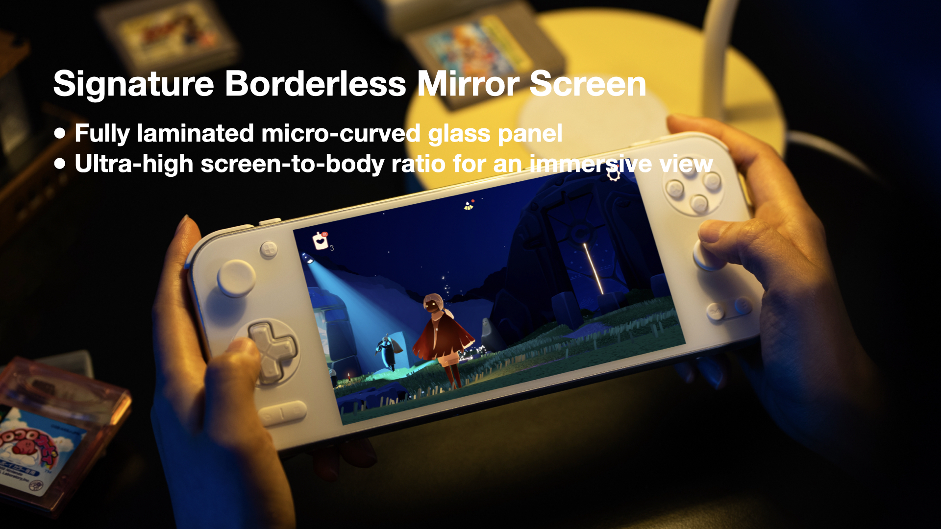 AYANEO Pocket S2 showing off the screen