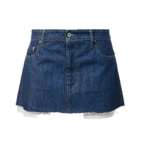 Miu Miu Low-rise Denim Mini Skirt, was £690