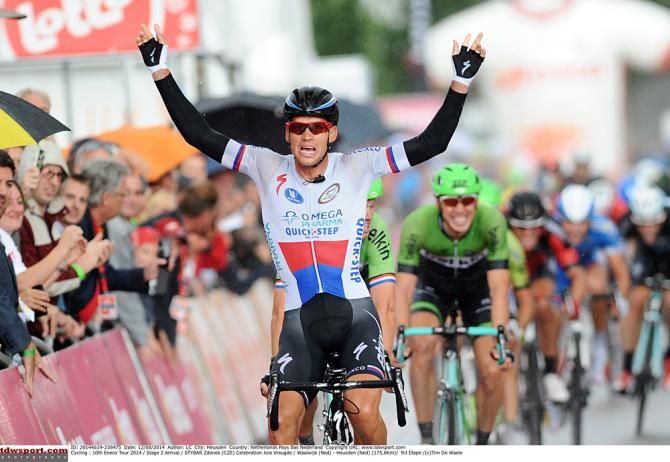 Zdenek Stybar (Omega Pharma-QuickStep) wins the second stage at the Eneco Tour