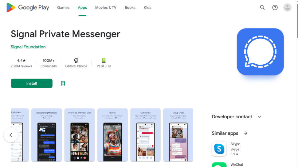 encrypted message app android