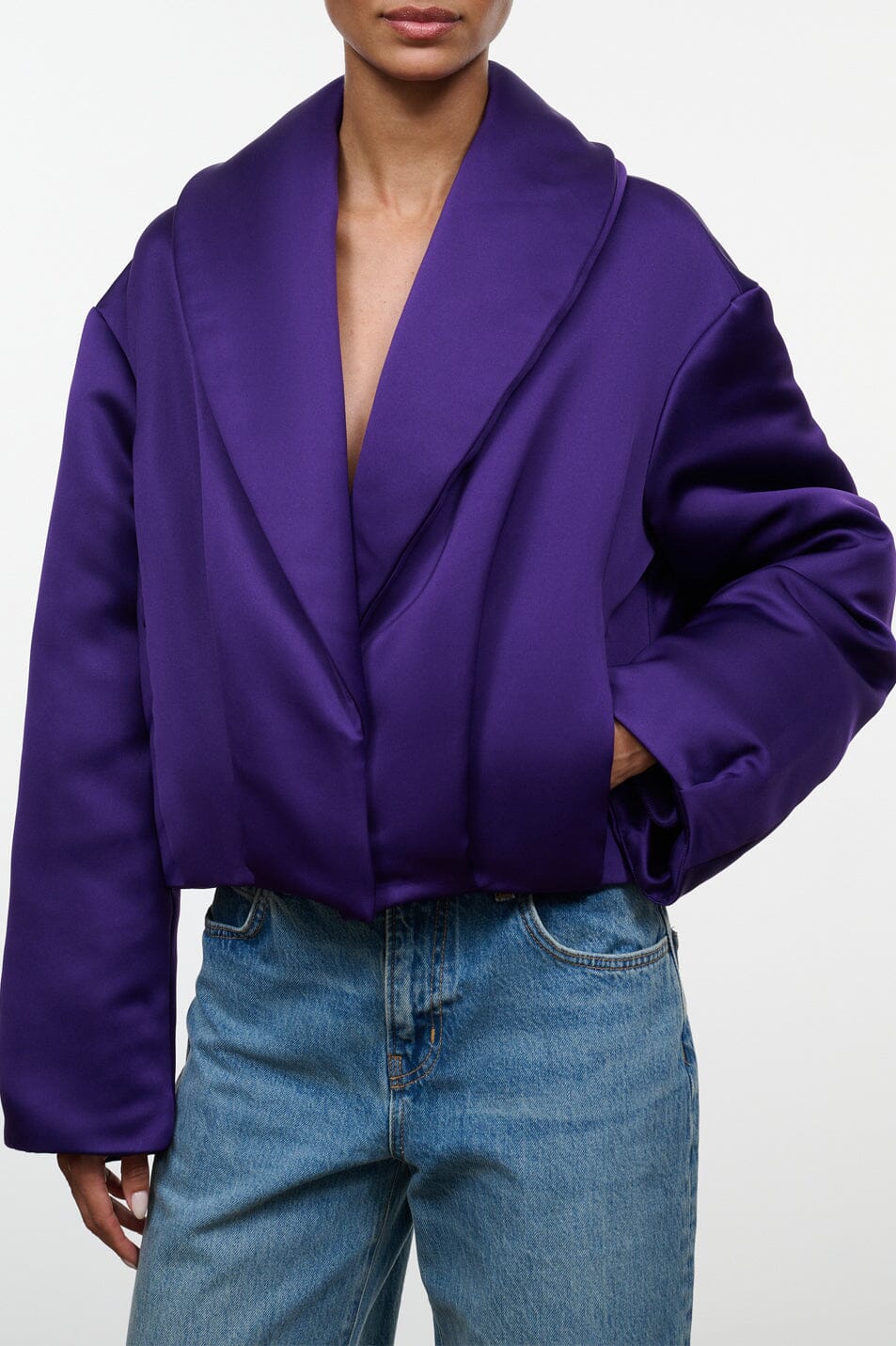 STAUD Romeo Jacket | Amethyst