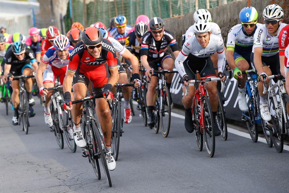 Philippe Gilbert (BMC) winds things up on the Poggio