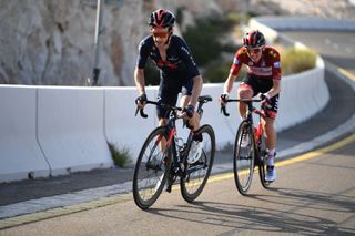 Adam Yates and Tadej Pogacar attacked on the Jebel Hafeet climb