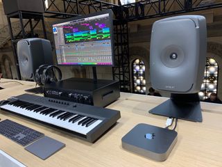 Mac mini setup with audio system