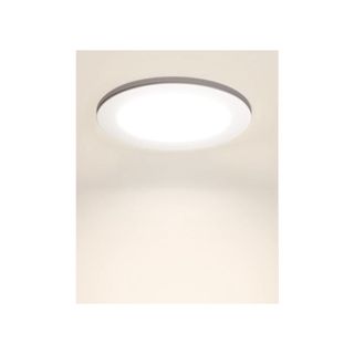 white recessed light fitting