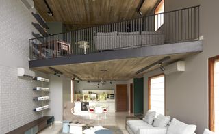 The double height living space