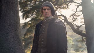 Sam Heughan as Jamie Fraser in the Outlander series finale.