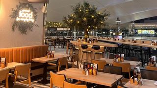 Wharfedale Pro amplifiers deliver laid-back dining at Heathrow Airport.