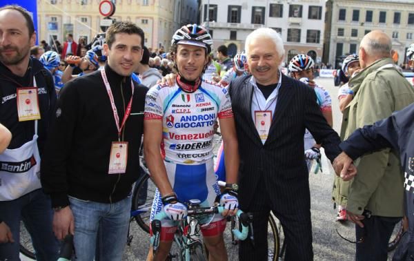 Claudio Masnata, Fabio Felline and Gianni Savio (Androni Giocattoli -Venezuela)