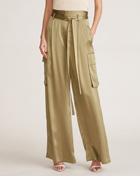 HALSTON NOA CHARMEUSE CARGO PANT | $495 (£355)