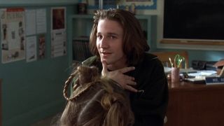 Travis sitting in class in Clueless