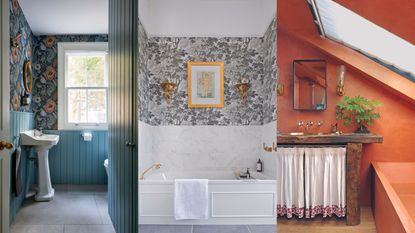 Tiny bathroom ideas triptych