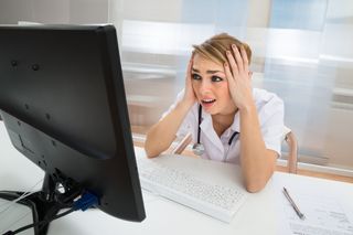 Clinician's computer meltdown