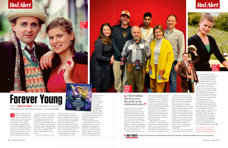 Sylvester McCoy and Sophie Aldred as the Seventh Doctor and Ace.