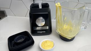 The Magimix Power Blender having just been used to make mayonnaise