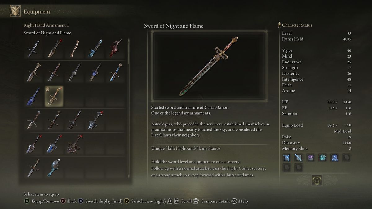 night and flame lore