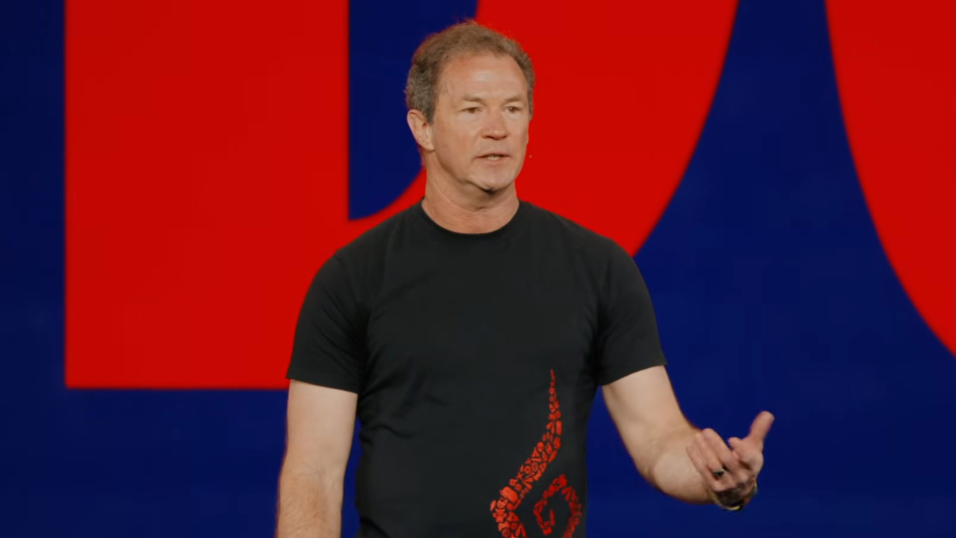 Rob Pardo delivering the keynote address at GDC 2026.