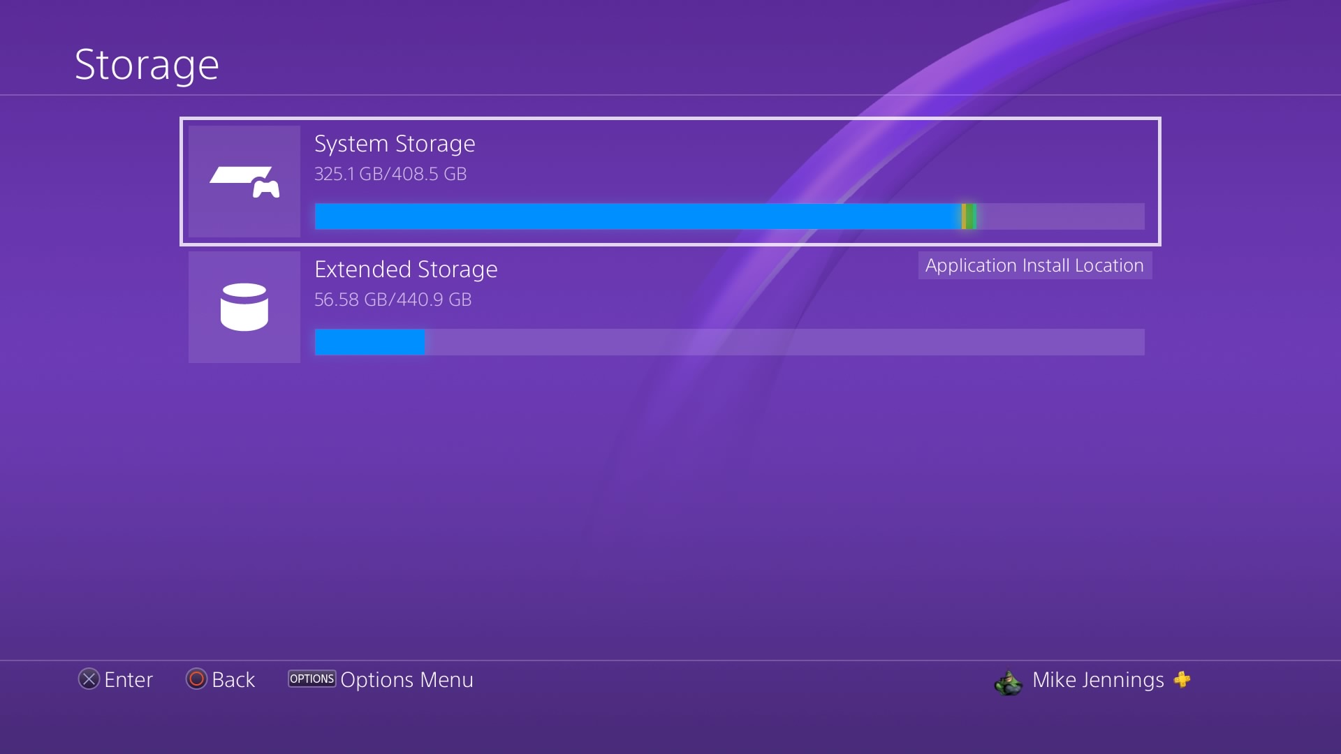 PS4 extended storage vs backup storage