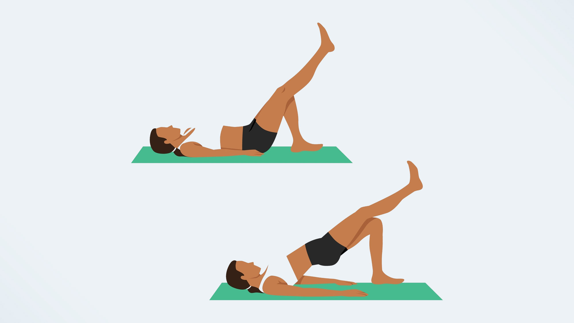 Glute Bridges One Leg