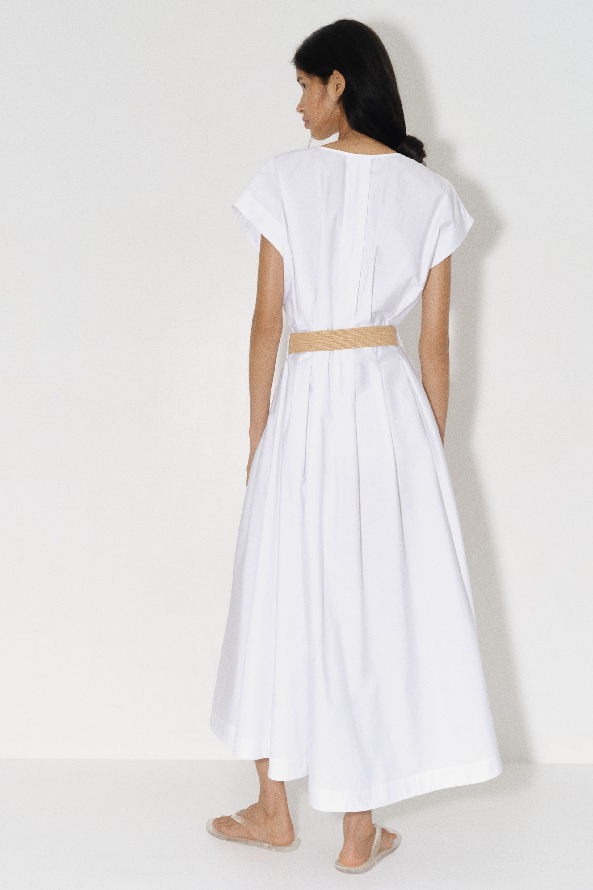 Belted Cotton Dress
