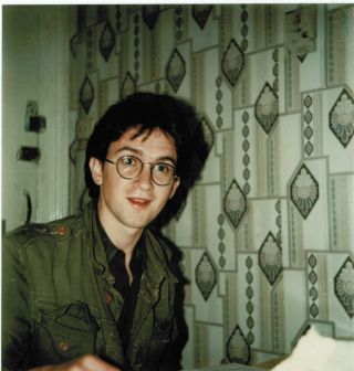 Wayne Hussey as a young man, looking a bit like Harry Potter