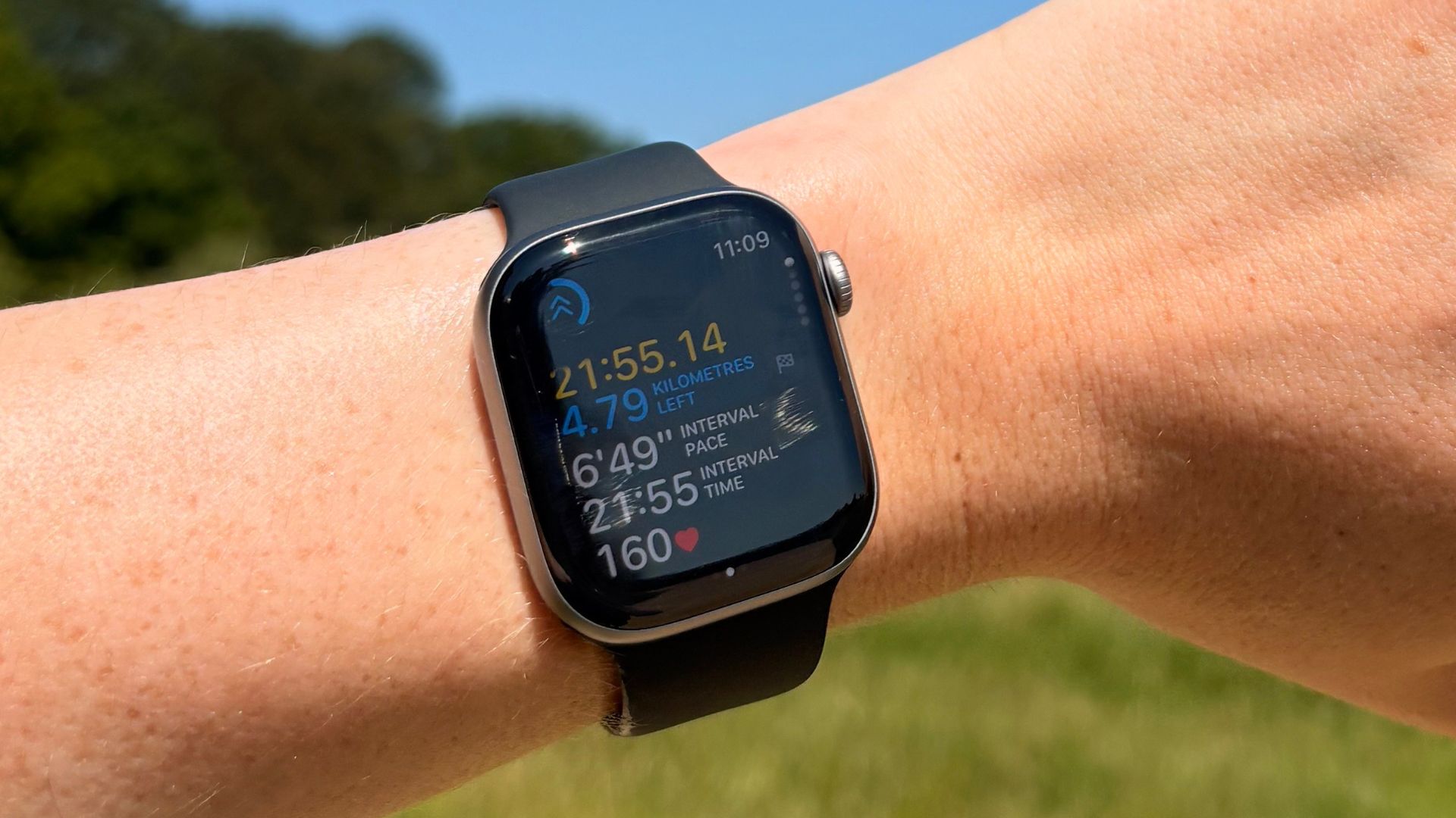 Grace Walsh wearing the Apple Watch Series 11