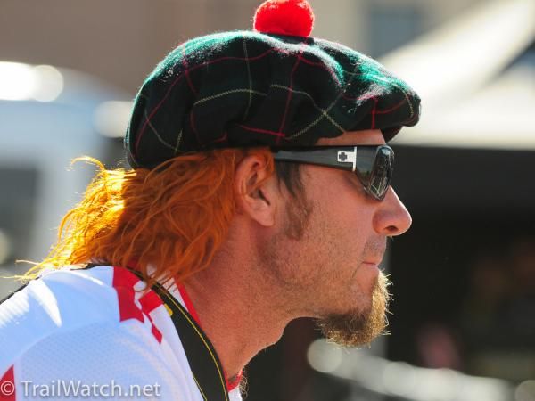 All kinds of Halloween costumes could be found at the race today.