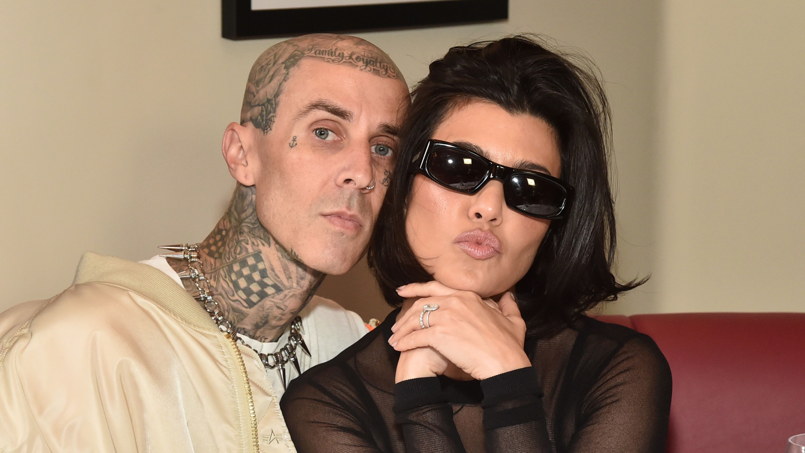 Travis Barker and Kourtney Kardashian