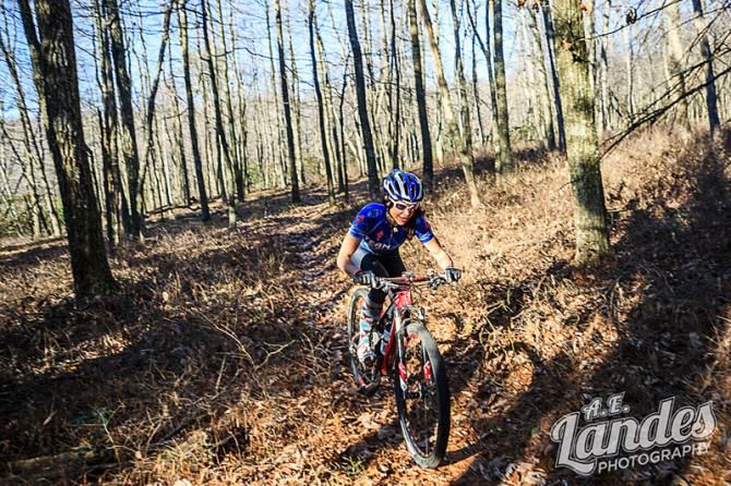 Selene Yeager (Team CF) on the trails of the 2013 Trans-Sylvania Epic
