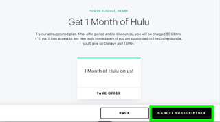 how to cancel Hulu — dodge the deal