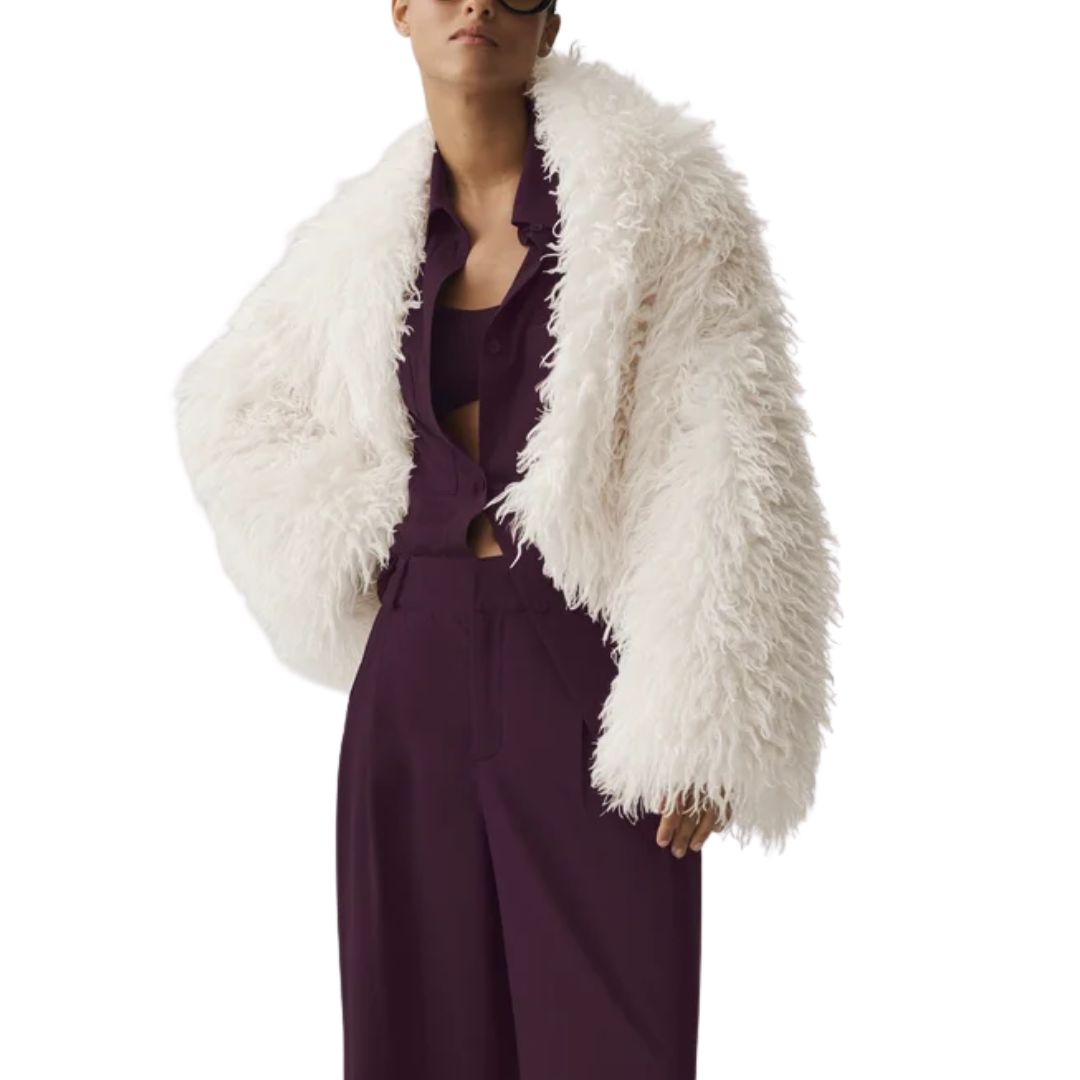 Alo Yoga, Mongolian Faux Fur Starlet Jacket